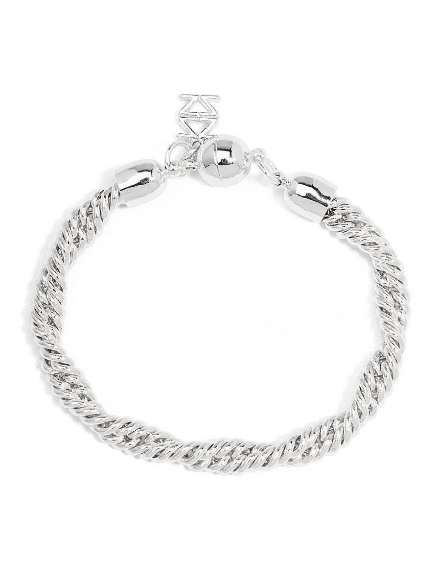 Braided Twisting Links Bracelet